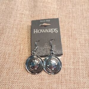 NWT Howards Silver Tone Costume Tone Dangle Earrings